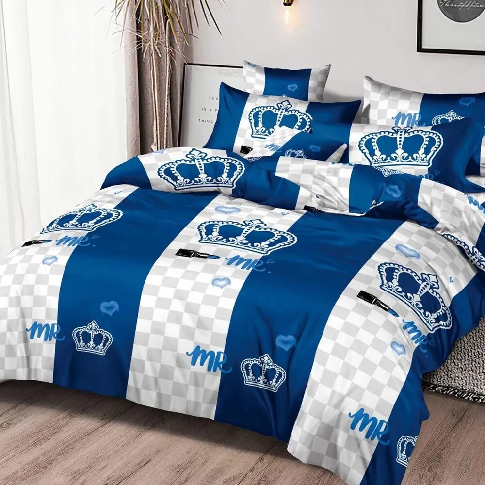 Ágynemű CROWN BLUE 7 részes 140X200 cm