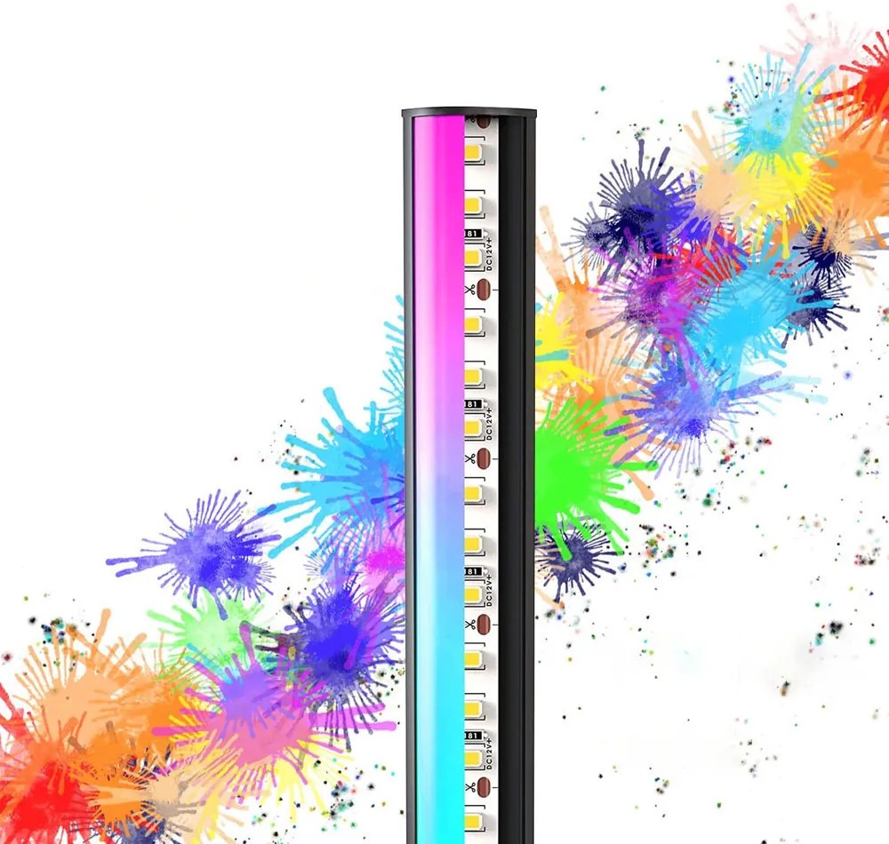 Applikáció vezértelt sarok állólámpa bluetooth DES324