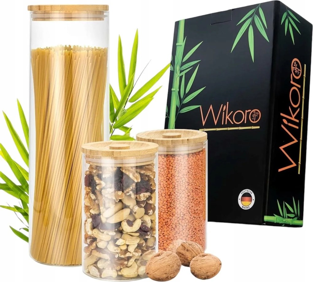 Wikoro tároló tégely szett 1 x 2000 ml és 2 x 1000 ml