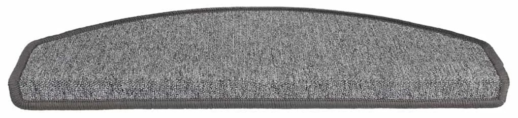 30 db sötétszürke, félkör alakú, nagy lépcsőszőnyegek 65 x 24 x 4 cm