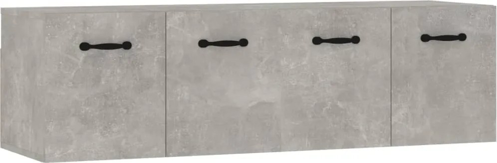 vidaXL 2 db betonszürke szerelt fa faliszekrény 80 x 35 x 36,5 cm