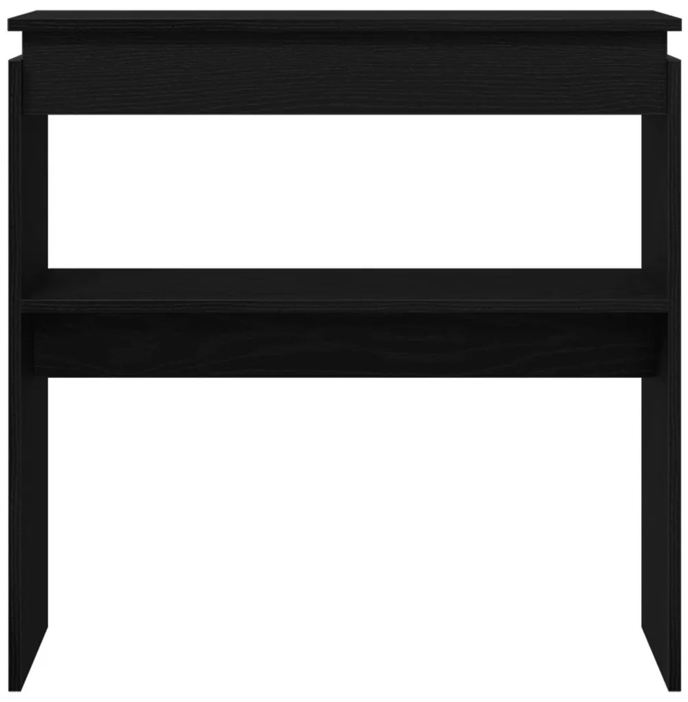 Fekete Tölgy Konzolasztal 80x30x80 cm Mérnöki Fa