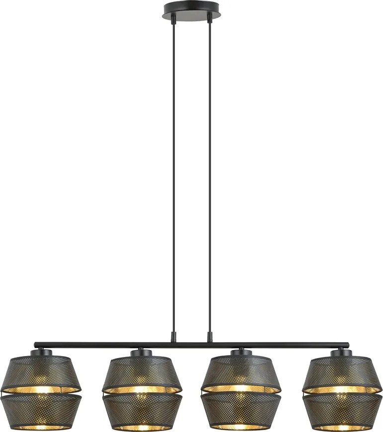 Emibig modern függeszték malia fekete arany emi1185/4