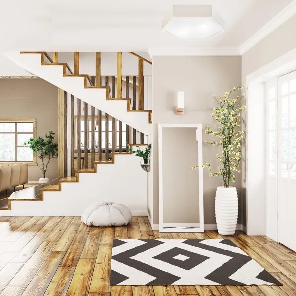 Mennyezeti lámpa HEX 2xE27/60W/230V á. 43 cm fenyő fehér