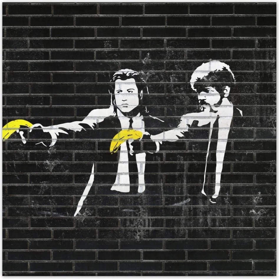 Fotótapéta flizelina 312x312 Banksy Banana Fiction