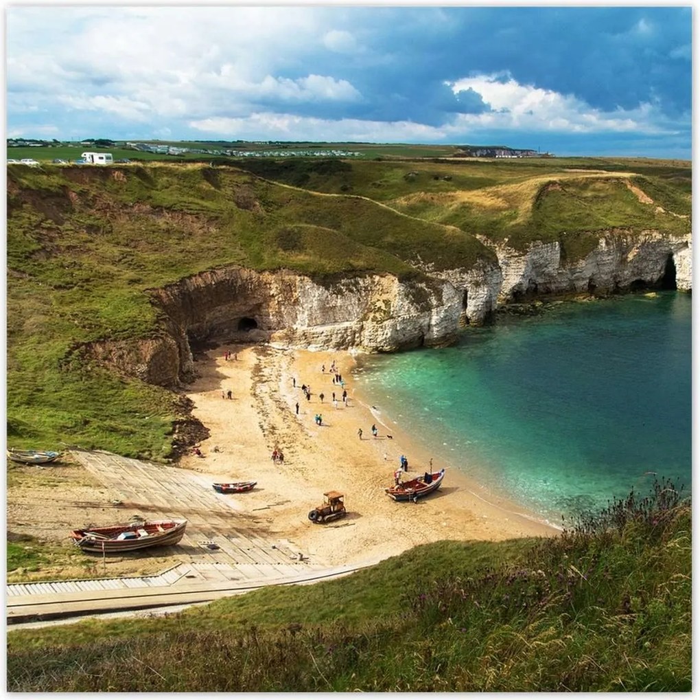 Poszterek 100x100 Gyönyörű öböl és szikla