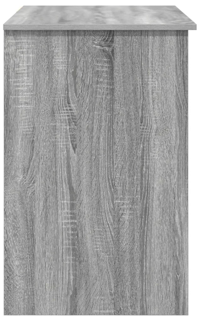 Asztal tárolóval Szürke Sonoma 90x49.5x75 cm Forgácslap
