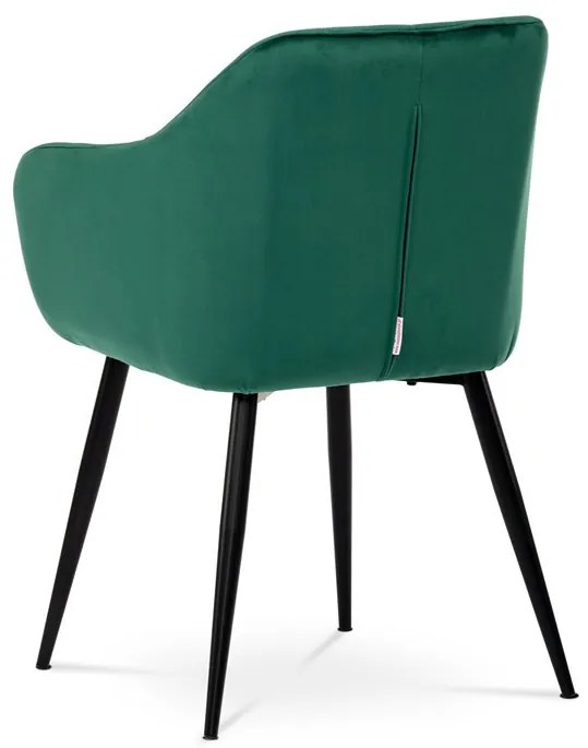 Zöld Bársony Étkezőszék. PIKA GRN4