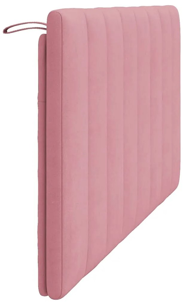 rózsaszín bársony fejtámla párna Hanko 160 cm