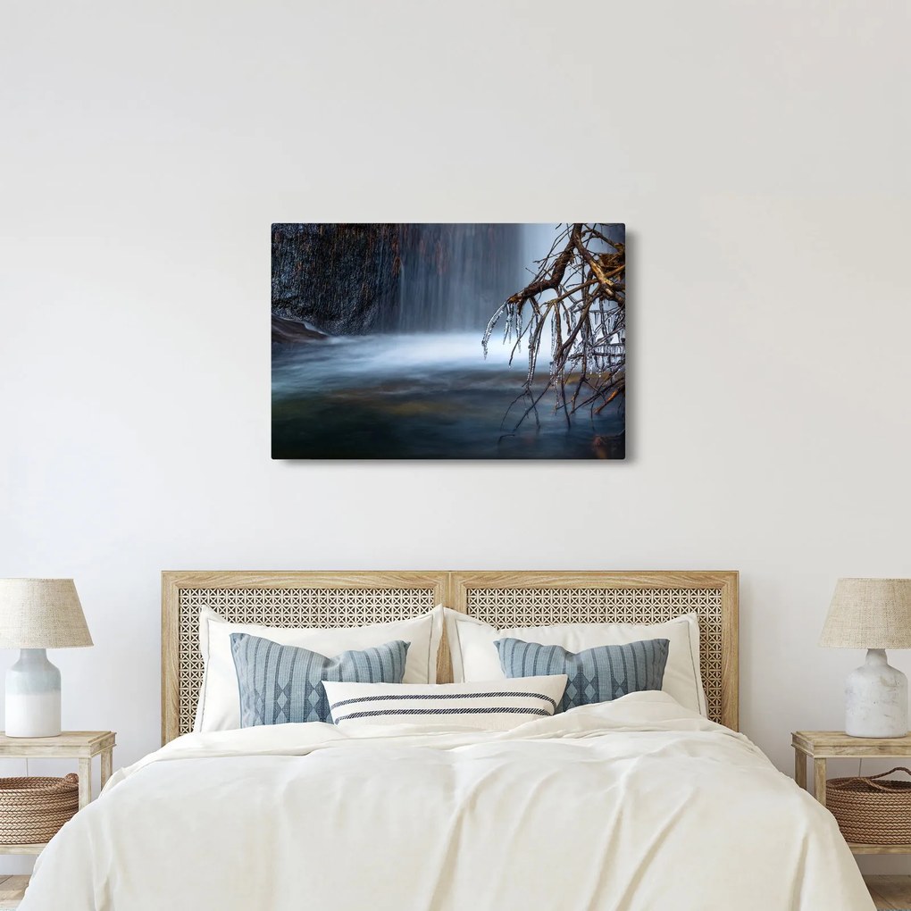 Egy téli lagúna képe (90x60 cm)