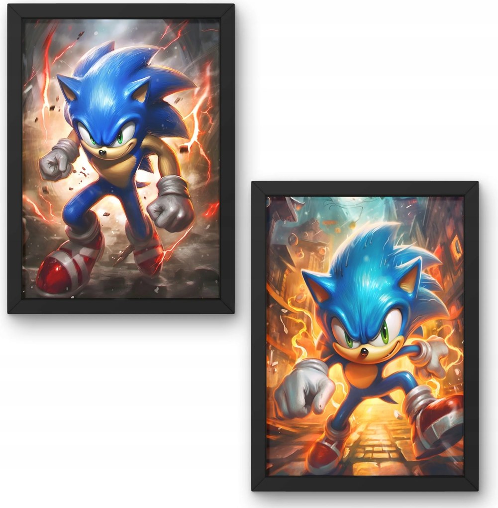 Két darabos Sonic poszter szett A4-es méret