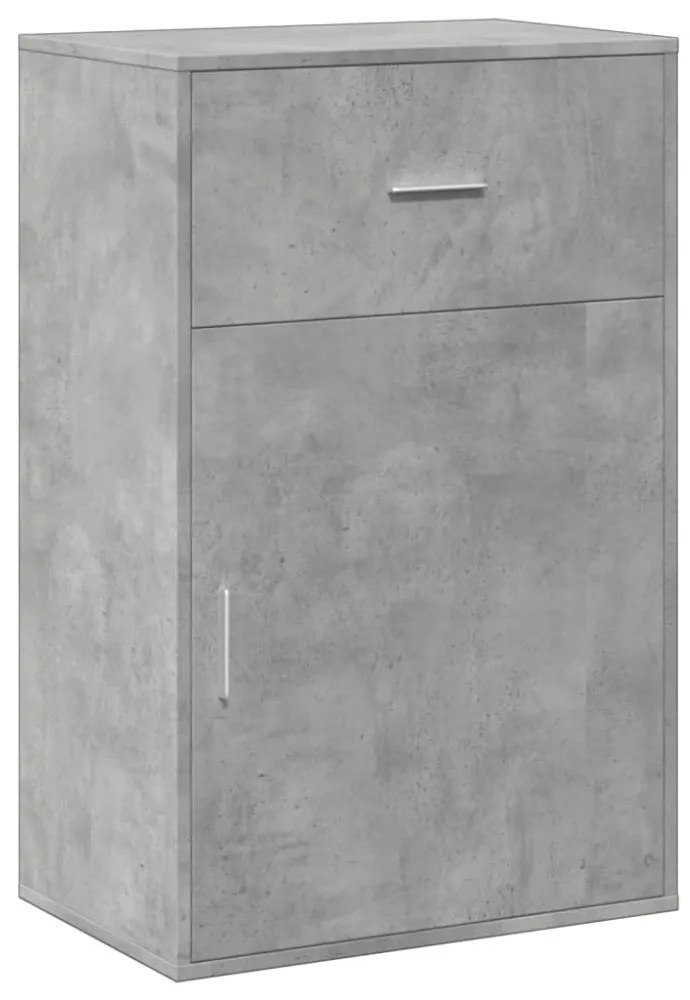 betonszürke szerelt fa tárolószekrény 56,5 x 39 x 90 cm