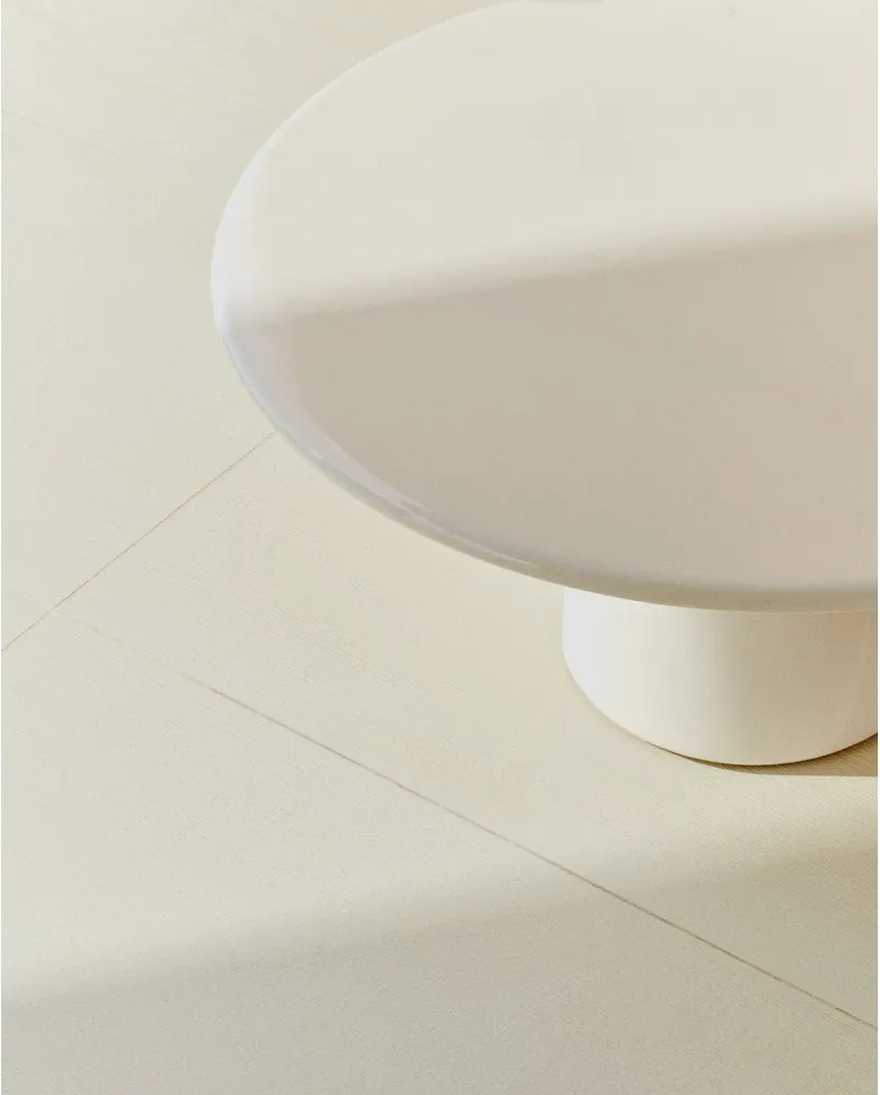 Beton kerek kerti dohányzóasztal ø 85 cm Albanella – Kave Home