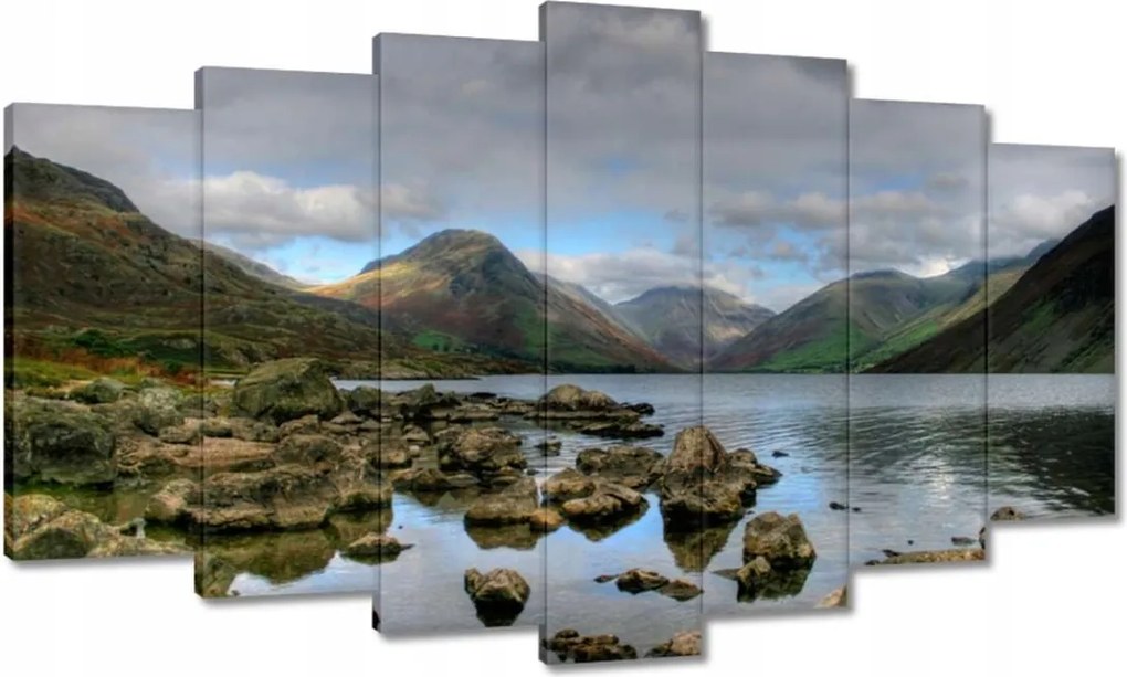 Festmények 140x80 Nagy kövek a folyóban