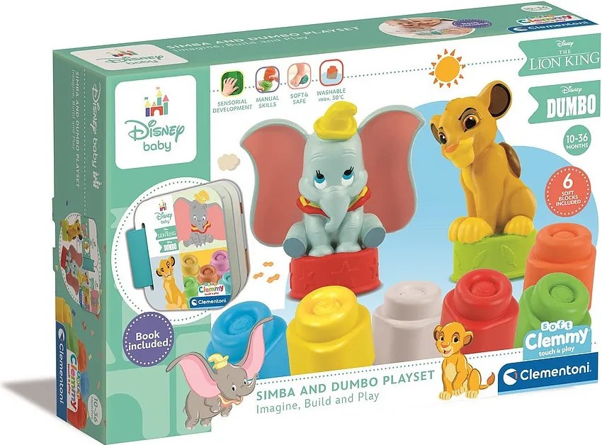 Disney Classics Clemmy építőkocka szett könyvvel Clementoni