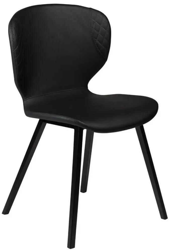 Hawk design szék, fekete textilbőr