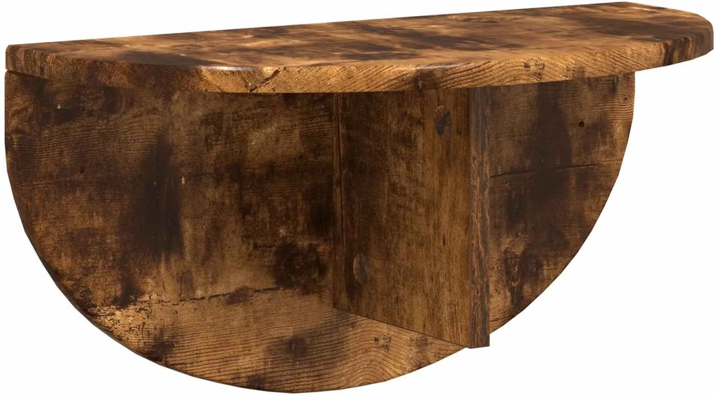 vidaXL Falpolc Falra szerelhető Füstölt tölgy 48 x 24 x 24 cm Faanyag