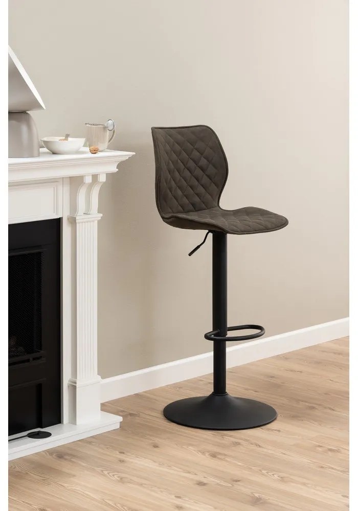 Sötétzöld forgó bárszék szett 2 db-os 116 cm Naomi – Actona