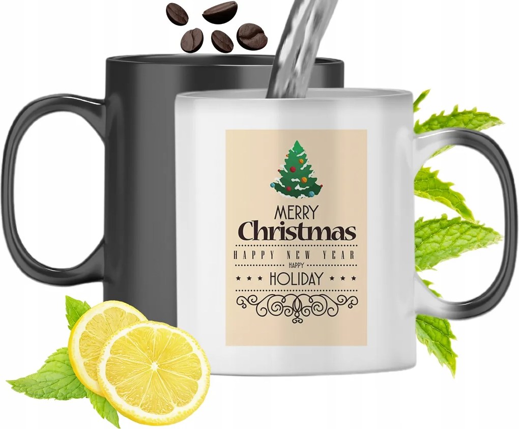 Mágikus Karácsonyi Színváltó Bögre fényképes nyomtatással