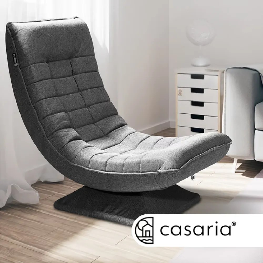 ABERDEEN napozó fotel 87×60×105cm, szürke Casaria