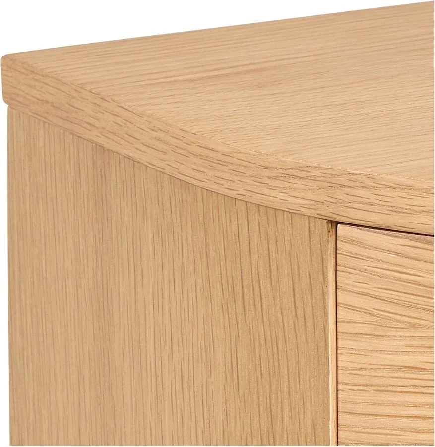 Világos natúr színű éjjeliszekrény tölgyfa dekorral Paron – Actona