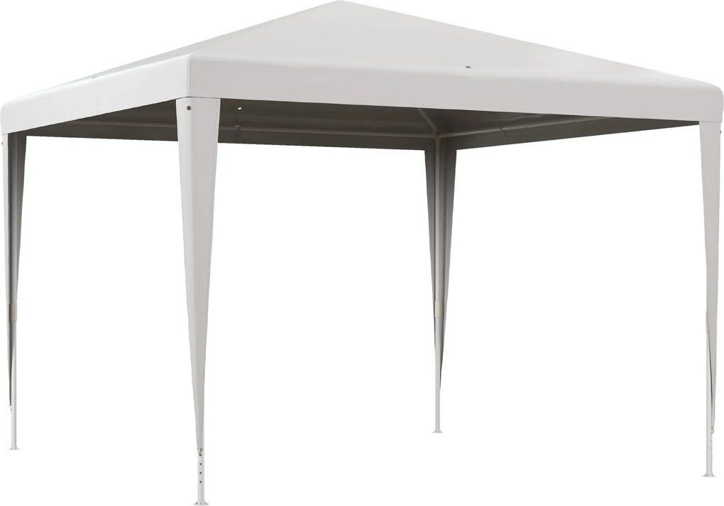Outsunny 3x3m Levehető Kerti Pavilon 4 Leeresztő Nyílással és UV-Sugárzás Elleni Acél Vázzal Teraszra | Aosom