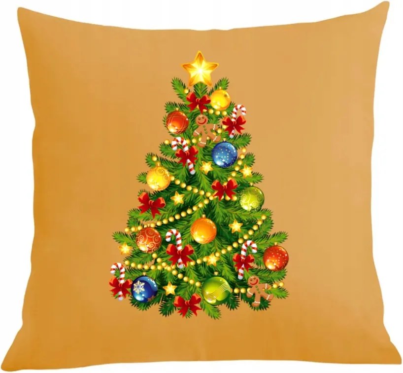 Párna+párnahuzat Karácsonyfa Ajándék