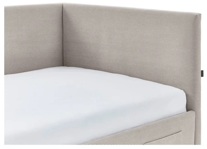 Bézs ágyneműtartós sarok gyerekágy 120x200 cm Cool – Meise Möbel