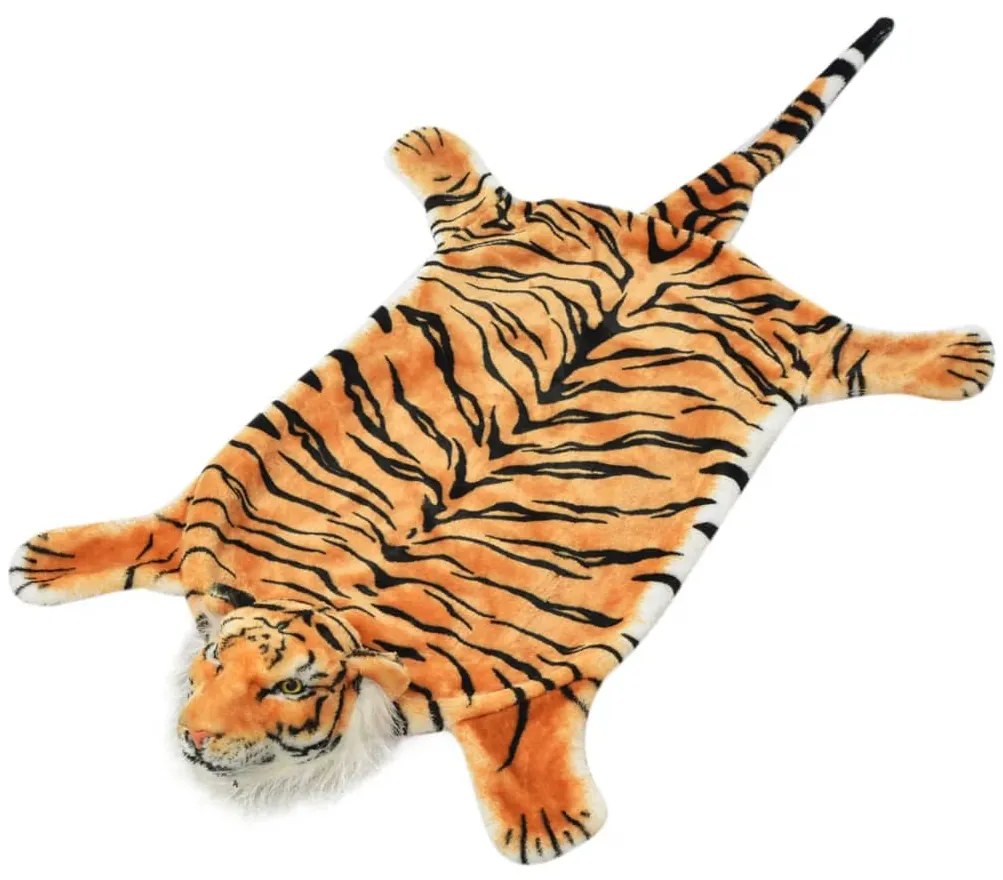 barna plüss tigris szőnyeg 144 cm