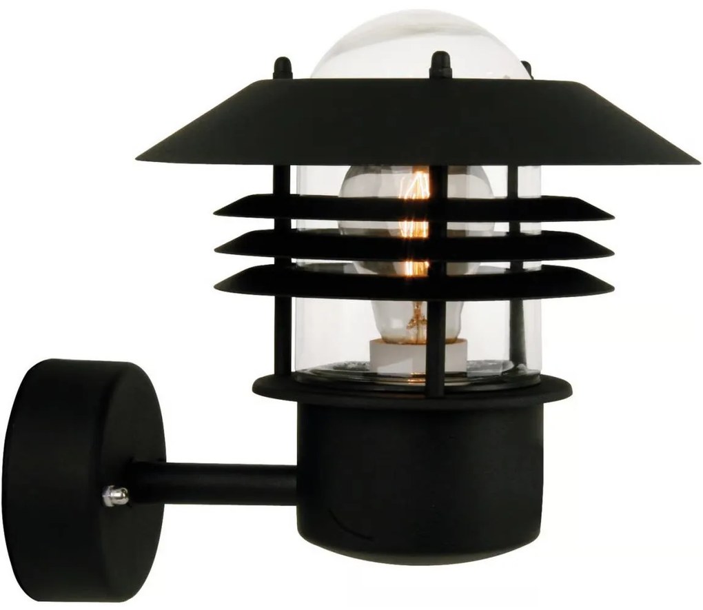 Nordlux - Kültéri fali lámpatest VEJERS 1xE27/60W/230V IP54 fekete