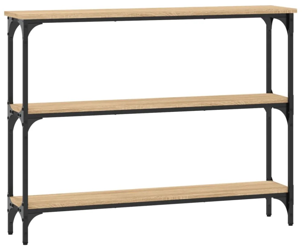 vidaXL sonoma tölgy színű szerelt fa dohányzóasztal 100 x 22,5 x 75 cm