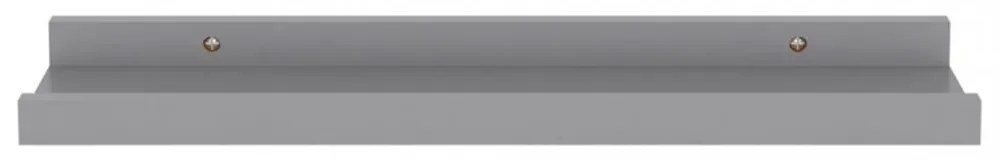 4 db szürke fali polc 40 x 9 x 3 cm
