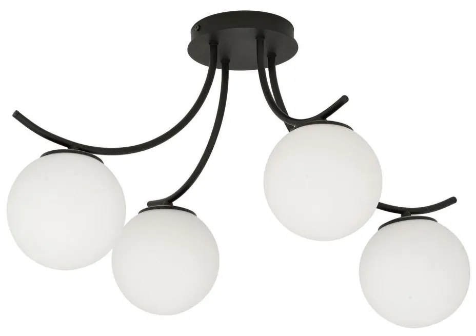 Felületre szerelhető csillár BOSTON 4xE14/10W/230V fekete