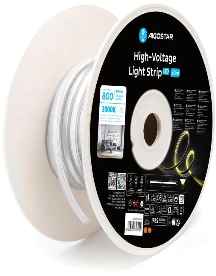 Aigostar B.V. Aigostar - LED szalag 50m LED/400W/230V 3000K IP65 AI0932