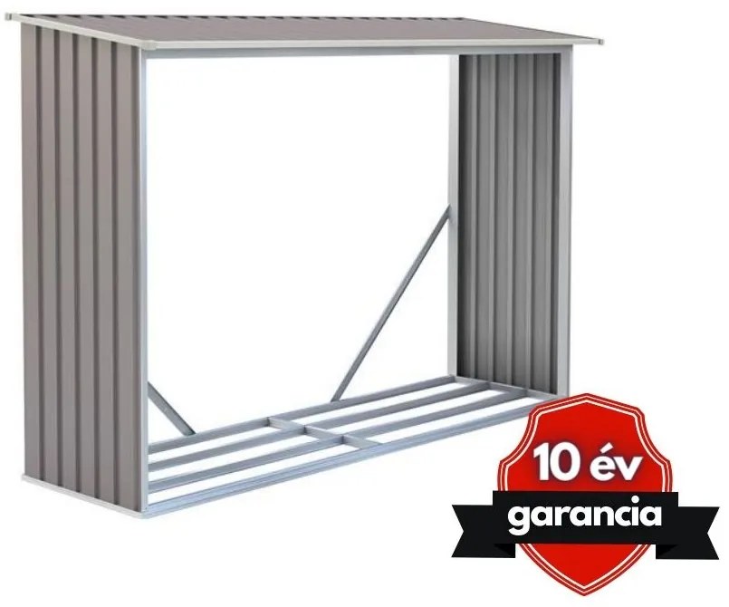 Tüzifa tároló 2,3m3, 242 x 75 cm, szürke, Penta G21
