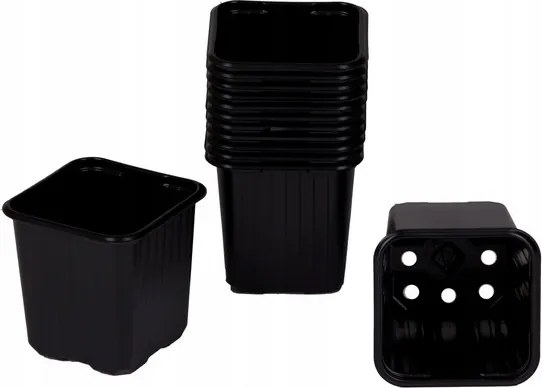 Palántanevelő kaspó fekete 6x6cm /40db-os szett/