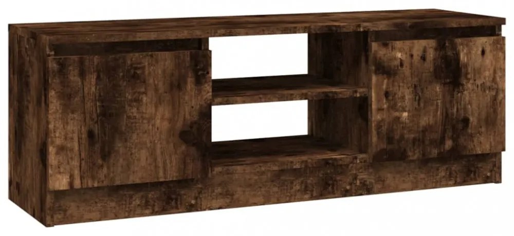 füstös tölgy színű TV-szekrény ajtóval 102 x 30 x 36 cm