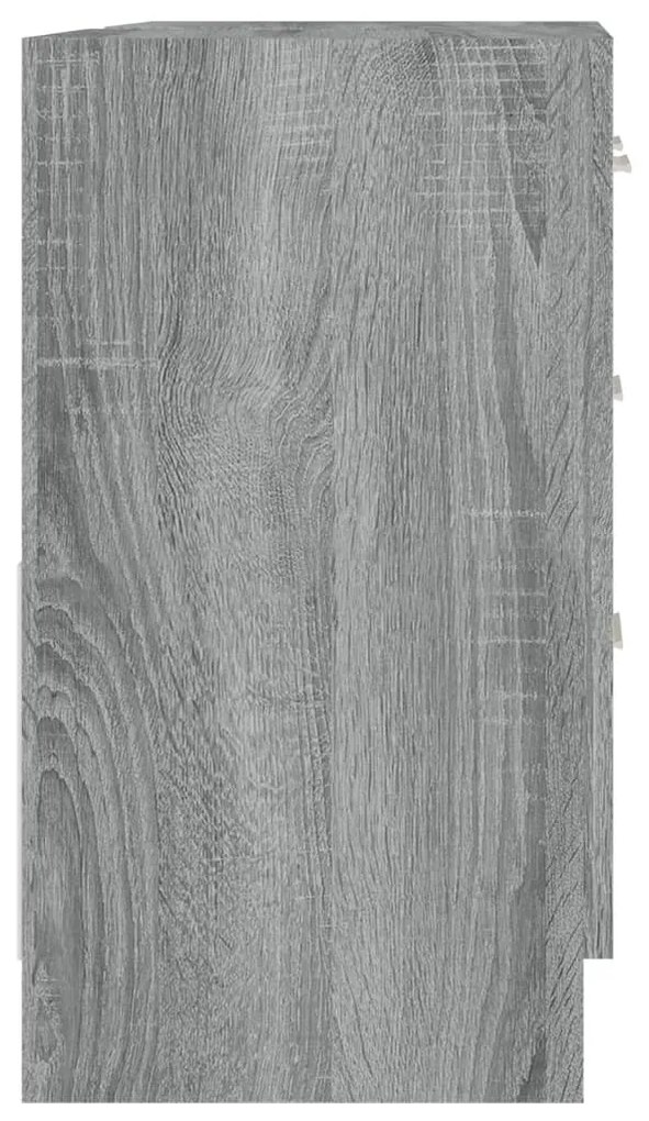 szürke sonoma színű szerelt fa mosdószekrény 63 x 30 x 54 cm