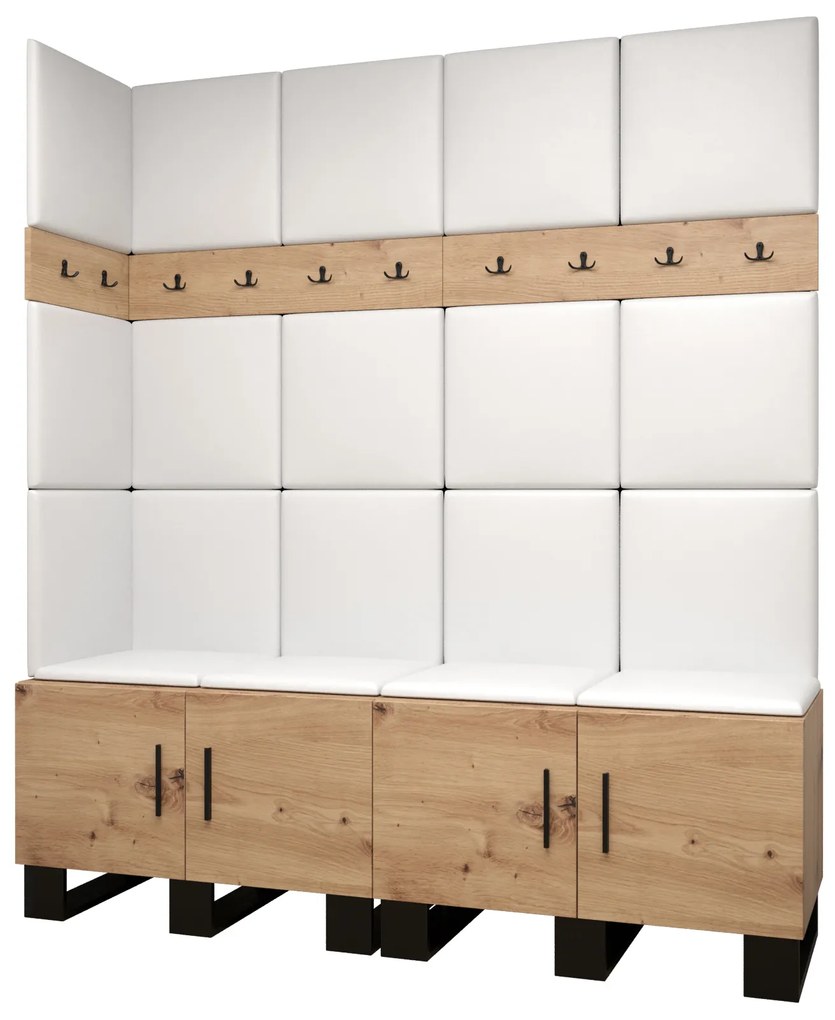 Előszobabútor Amanda 12 (artisan tölgy + fehér). 1085963