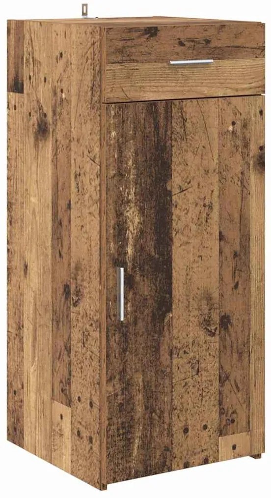 Széf fiókkal kézműves tölgy 42.5 x 40 x 93 cm Faanyag