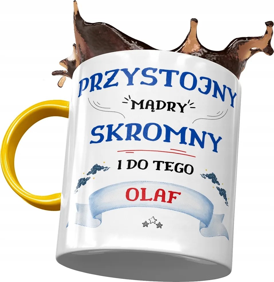 Sárga Bögre Olaf Férj Kolléga Ajándék Nyomtatott Fotóval