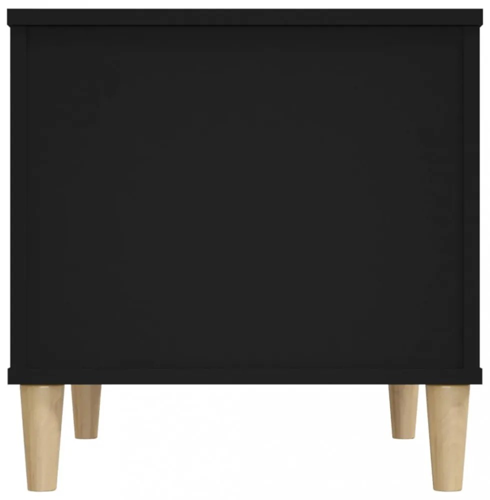 fekete szerelt fa dohányzóasztal 60x44,5x45 cm