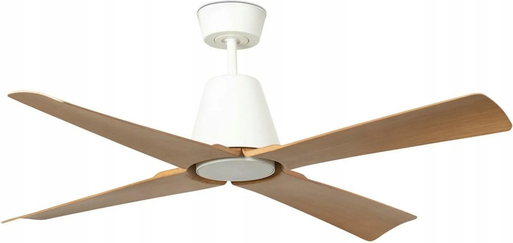 Faro Typhoon M mennyezeti ventilátor Led fehér/fa, DC motor, IP44, távirányító