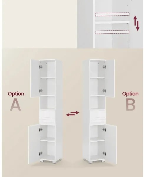 KATY fehér szekrény