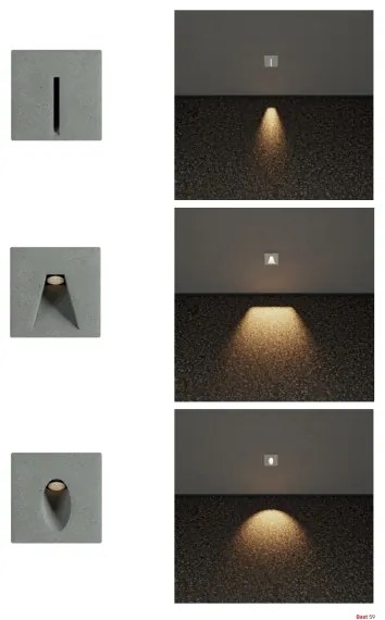 Redo 91196 - LED kültéri tájékozódó lámpatest BAST LED/2,5W/230V IP65 antracit