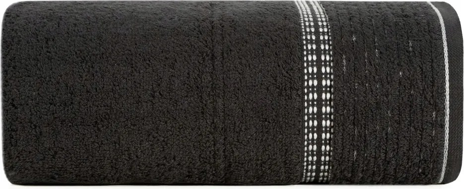 Elegáns fürdőlepedő Eko stílus fekete 50X90 súly 450