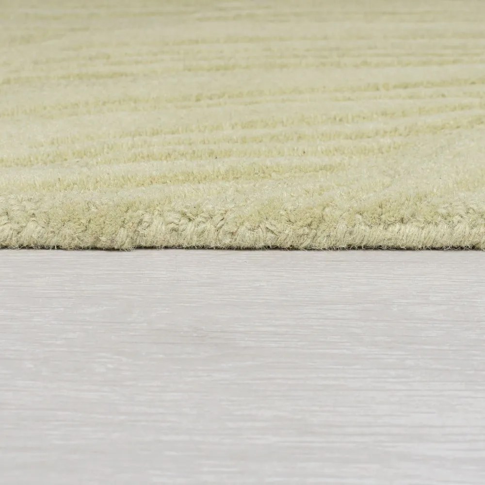 Zöld gyapjú szőnyeg 200x290 cm Lino Leaf – Flair Rugs