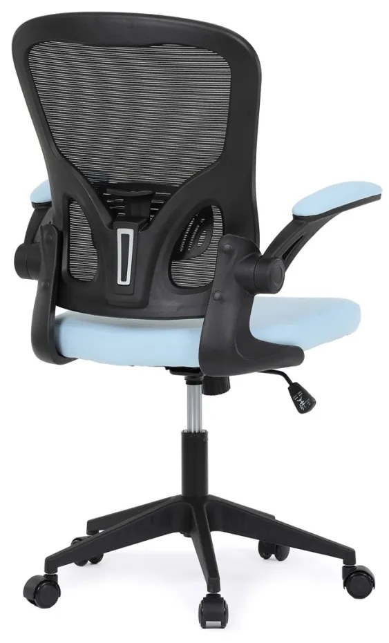 Scaun pivotant de birou albastru cu mecanism de pivotare. Capacitate de încărcare: . KA-V317