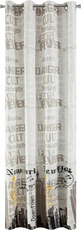 Sötétítő függöny kerekek 140X250cm City