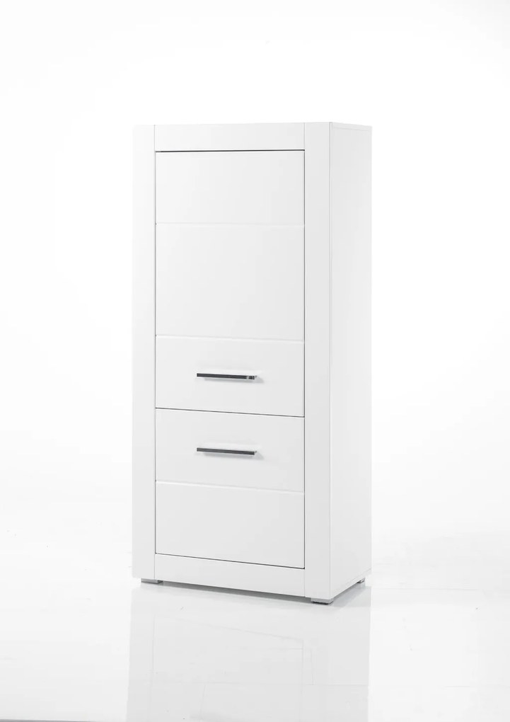 Bianco 2 ajtós szekrény fényes fehér